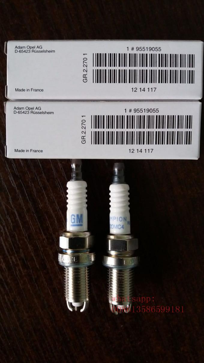 OPEL GM Car Spark Plugs 95519055 With 2 Electrodes 1214117 Same To RC10DMC