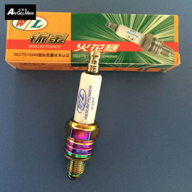China Ceramice Colorful Motorcycle Spark Plugs W / L U3AS / A7TC Nickel With Tip Electrode supplier