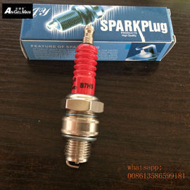 China NGK B7HS Ignition Parts W4AC Car Spark Plugs For Automotive 19mm Diameter Red Color supplier