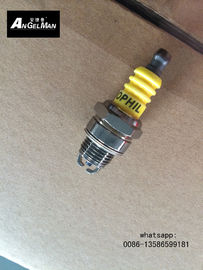China OEM Small Chainsaw Spark Plug With 2 Electrodes Yellow For Lawn Mower supplier